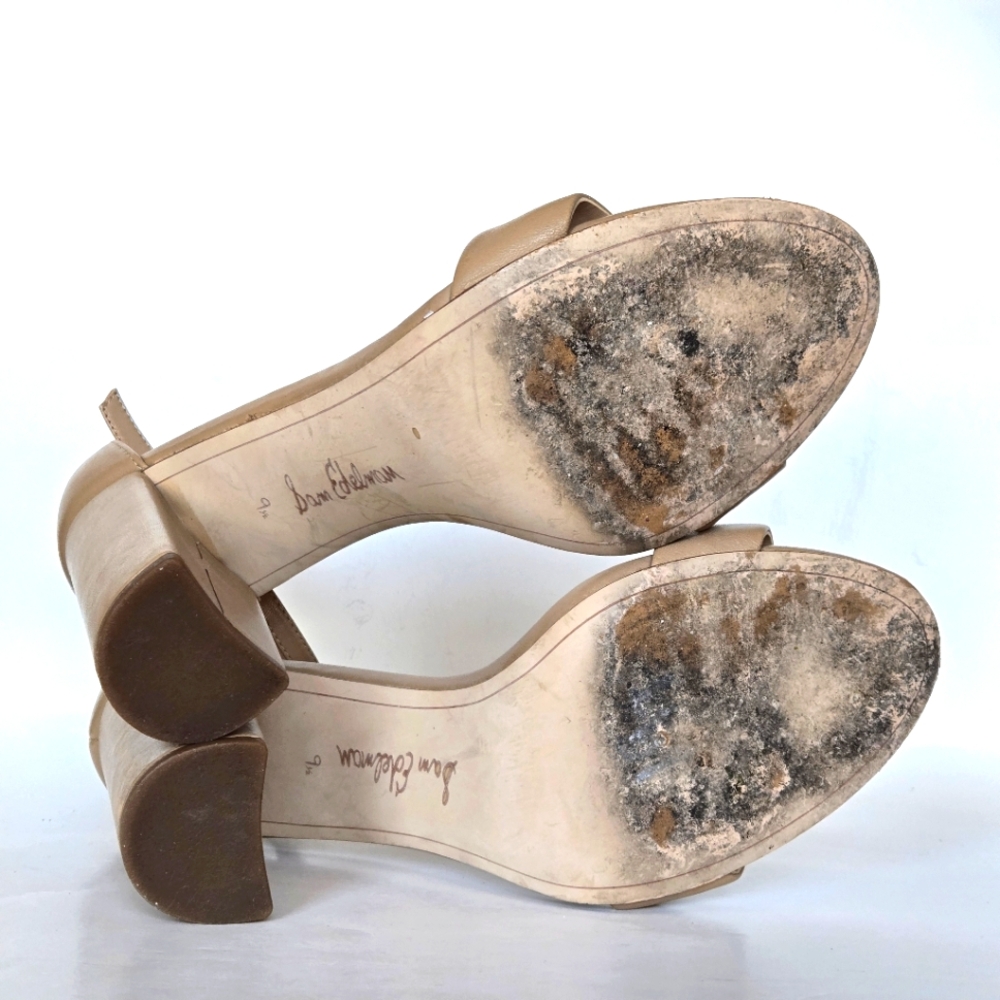 Sam Edelman Tan Heels Size 9.5 - Picture 6 of 8